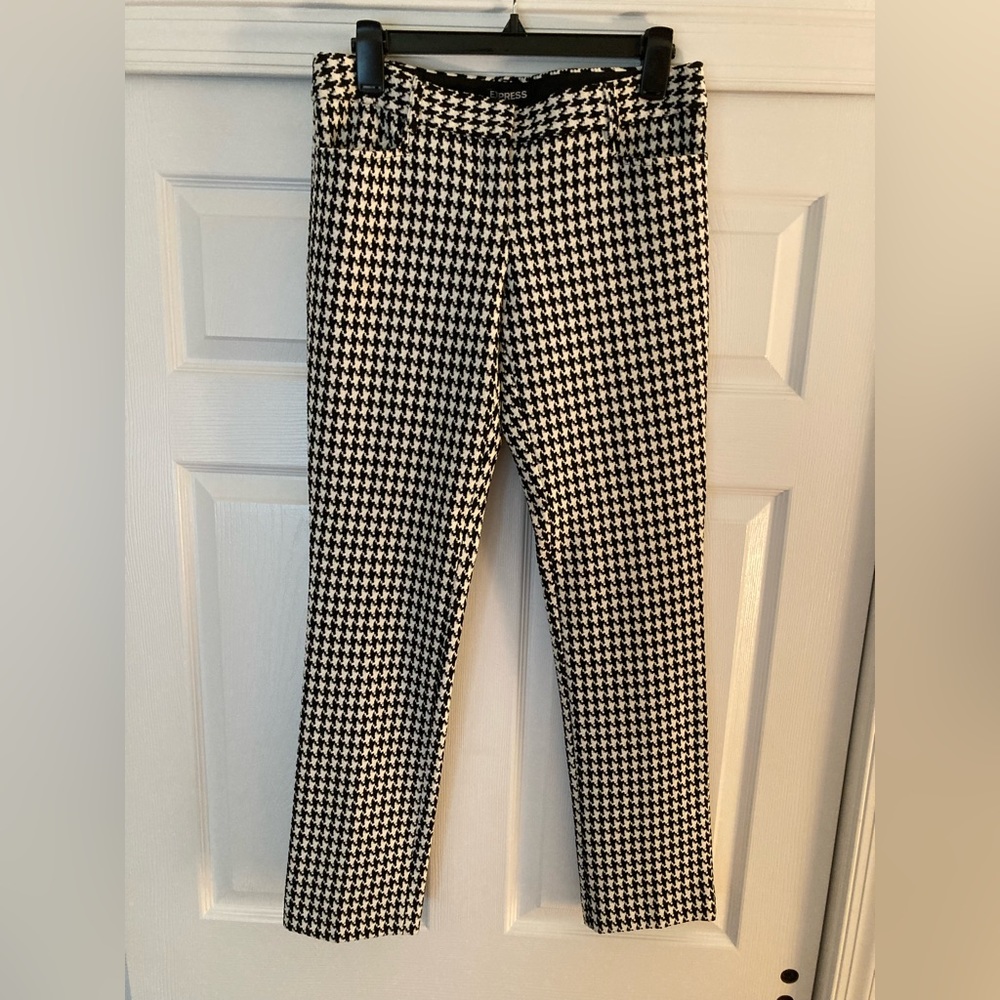 Express black and white checker pants!